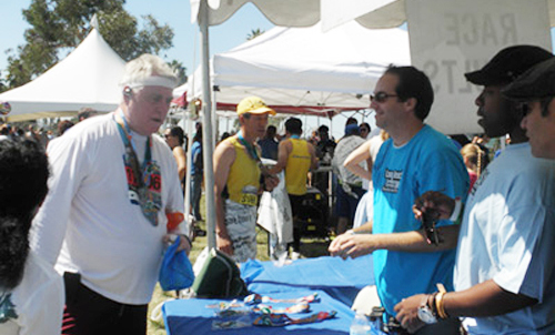 Volunteering at American Heart Association Long Beach marathon